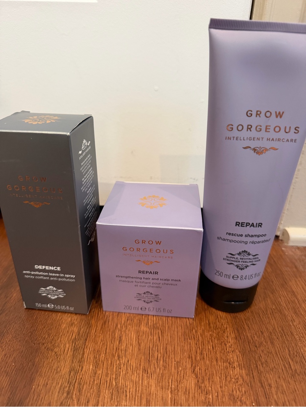 Grow Gorgeous Repair Rescue Shampoo - Lavender Tube